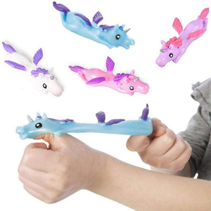 Jeu de vol jouets d'éjection <span class=keywords><strong>licorne</strong></span> doigt <span class=keywords><strong>jouet</strong></span> catapulte fronde Animal <span class=keywords><strong>jouet</strong></span> TPR matériel extensible pour enfants garçons et filles - Product Image 5