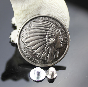 Tây onchos cho bán bán buôn vít conchos cho da <span class=keywords><strong>ANR</strong></span> 1-1/2 "Antique Nickel Tây Hoa khắc Berry screwback - Product Image 5