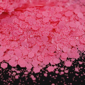 Glitter in poliestere misto sfuso da 2OZ in barattoli shaker, glitter esagonale grosso personalizzato neon per tumbler, artigianato, unghie e resina - Product Image 3