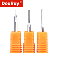 DouRuy Fraise droite à double dent en carbure monobloc pour CNC, pour le bois et le MDF