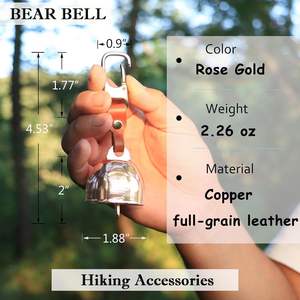 Nuovo arrivo 3-in-1 attrezzatura per monete da trekking in ottone massiccio campanello con silenziatore di emergenza - Product Image 2
