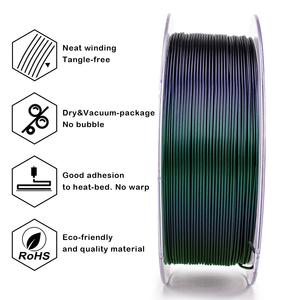Filamento PLA Camaleón 3D <span class=keywords><strong>ZIRO</strong></span> de China, 1.75 mm, 1 kg, Bobina Verde Terciopelo, Filamento para Impresora 3D para Impresiones 3D Brillantes - Product Image 5