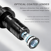YIZHAN 215X Zoom Lente óptica industrial-Lente de microscopio de precisión de montaje en C para inspección de componentes electrónicos de visión artificial
