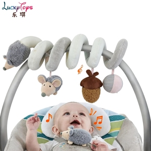 2025 Hot Selling Spiral Stroller <strong>Toy</strong> with Acorn Rattle Sensory Plush Activity <strong>Toy</strong> <strong>Hanging</strong> Crib Soft Hedgehog <strong>Pram</strong> Chain for Kids - Product Image 3