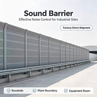 Barrière acoustique en acier galvanisé de 50 mm, barrière anti-bruit pour autoroute avec revêtement résistant aux intempéries
