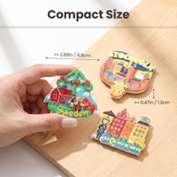 Máquina para Hacer Imanes de Resina Personalizados, Impermeables, con Diseños de Arte Folclórico Sueco, para Souvenirs, Venta al Por Mayor