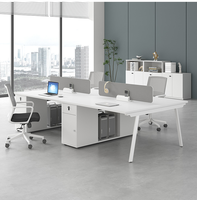 Offre Spéciale d'usine populaire système de station de coworking meubles cabine bureau 4 personnes poste de travail