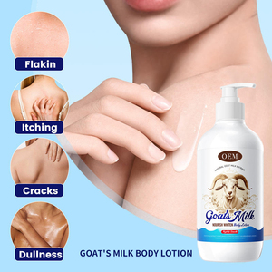 Mélange de <span class=keywords><strong>lait</strong></span> de chèvre biologique et de beurre de karité OEM Nourrit la barrière cutanée Emballage personnalisé disponible <span class=keywords><strong>Lait</strong></span> corporel au <span class=keywords><strong>lait</strong></span> de chèvre - Product Image 4