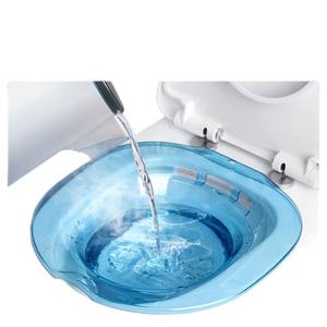 Baignoire de toilette Kefu pour hommes, femmes, femmes enceintes et adultes, en plastique, forme irrégulière, avec tuyau de rinçage, bidet, dispositif de nettoyage gynécologique - Product Image 1