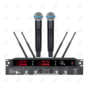 Micrófono Profesional EIF MY-5000 de Alta Calidad, Doble Canal, Dos Tipos de Cápsulas Disponibles, Carcasa Metálica, para Karaoke, Iglesia, Escenario - Product Image 3