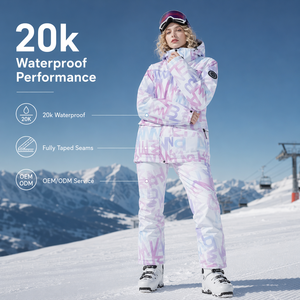 Chaqueta de Esquí FLYSKI Impermeable 20k, Precio de Fábrica Personalizado, Costuras Completamente Selladas, Traje de Nieve Profesional Unisex, Fábrica OEM ODM - Product Image 1