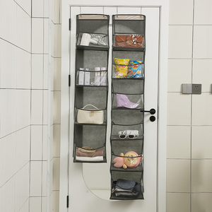 Sac suspendu sur la <span class=keywords><strong>porte</strong></span>, rangement pour sacs à main, <span class=keywords><strong>organisateur</strong></span> <span class=keywords><strong>de</strong></span> fournitures diverses avec 4 et 6 étagères, <span class=keywords><strong>organisateur</strong></span> mural en tissu avec poches transparentes - Product Image 2