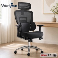 Chaise de bureau avec dossier réglable en hauteur, conforme CE EN 1335, pivotante, inclinable, réglable, pour la maison, vente en gros, fourniture en vrac, directement de l'usine