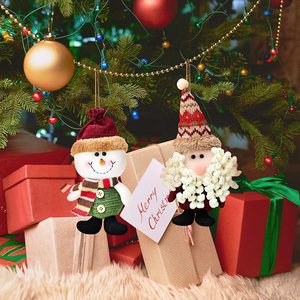 Adornos Navideños de Feliz Año Nuevo, Regalo de Navidad, Colgante de Papá Noel y Muñeco de Nieve para Árbol, Muñeco Colgante para el Hogar, Decoraciones de Navidad - Product Image 4