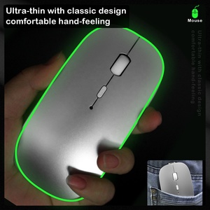 Ratón Inalámbrico Recargable Silencioso 2.4G Wifi y BT de Modo Dual para <span class=keywords><strong>iPhone</strong></span>, iPad y <span class=keywords><strong>Macbook</strong></span> - Product Image 2
