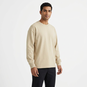 Conjuntos Casuales de Invierno para Actividades al Aire Libre, Sudaderas Blancas Personalizadas al por Mayor, Cuello Redondo, Unisex, 100% Algodón, Transpirables, Estilo Urbano - Product Image 1
