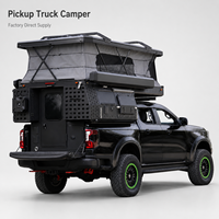 Remorque de camping robuste en aluminium, moderne, à coque rigide, spacieuse pour 2 personnes, cabine mobile pour pick-up pleine grandeur
