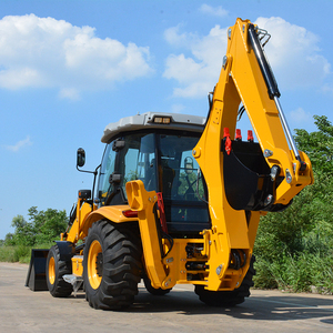 Miễn phí vận chuyển 4x4 backhoe Trái Đất di chuyển máy móc DIESEL phía trước loader và backhoe Máy kéo mini towable kết thúc trước bánh xe tải - Product Image 1