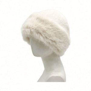 Sombrero de Pescador de Piel Sintética Cálido y a la Moda, en Oferta, Colorido, Grueso para Invierno, de Color Sólido y Felpa - Product Image 3