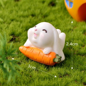 Personnalisable lapin parc Micro paysage ornements mignon dessin animé Animal carotte résine bricolage jardin artisanat transfrontalier - Product Image 5