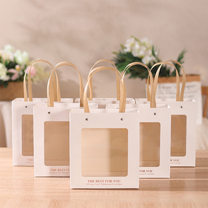 Tùy Chỉnh Thương Hiệu Bao Bì Hộp Quà Tặng Với Xử Lý Túi Vuông PVC Cửa Sổ Các Tông Hộp Vuông Tái Chế Vật Liệu Cho Món Quà Nến Cho - Product Image 5