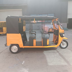 Tricycle Électrique à Trois Roues Tuk Tuk Rickshaw avec Châssis Renforcé, Véhicule Taxi 9 Places, Freins à Disque, Tension 60V, Conception Fermée Directe - Product Image 4