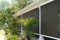 Auvent vertical à vente chaude, auvents électriques verticaux d'extérieur, vente en gros, auvent rétractable pour patio, tirage intérieur, auvent vertical
