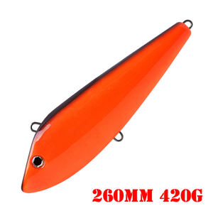 Leurre <span class=keywords><strong>de</strong></span> pêche à la traîne en plastique imprimé Brave <span class=keywords><strong>pour</strong></span> le <span class=keywords><strong>maquereau</strong></span>, grande taille 260 mm-420 g, petite taille 210 mm-210 g - Product Image 4