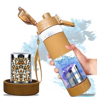 Botol Air Alkali Hidrogen CAMAZ 650ml, Botol Mineral Alkali, Botol Air Filter Olahraga Luar Ruangan, Flask Alkali
