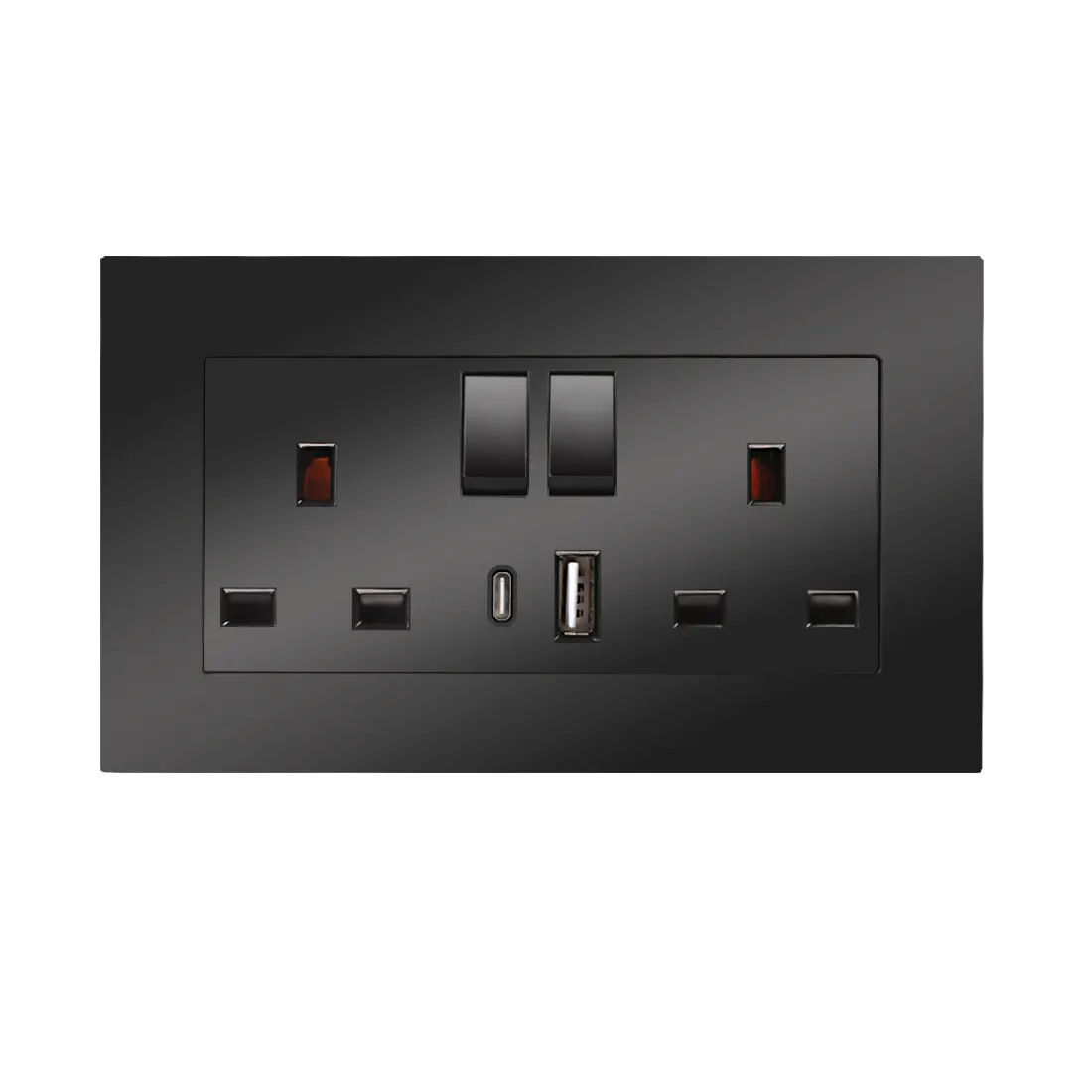 Bingoelec 13a Pc Socket Uk Sockets En Schakelaars Dubbel Uk Stopcontact Uk Standaard Type C Usb-Poort