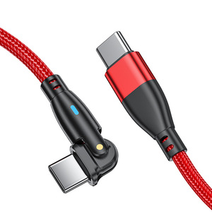 Nouveau câble USB C vers Type C 180 degrés 60W PD pour Macbook <span class=keywords><strong>Pro</strong></span>, chargeur USB 3.1 3A PD, câble USB-C pour ordinateur portable et téléphone - Product Image 3
