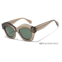 Lunettes de soleil de luxe polarisées de haute qualité 2026 pour hommes, vente en gros, lunettes surdimensionnées, lunettes de soleil œil de chat de créateur pour femmes avec logo