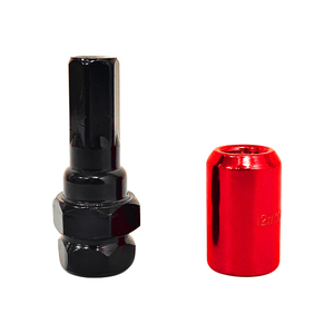 Roue en métal antivol rouge 20+1 pièces M12x1.5 Ensemble complet avec clé hexagonale interne et outil <span class=keywords><strong>d</strong></span>'installation - Product Image 2