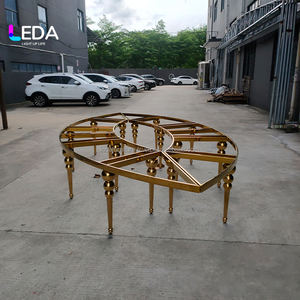 Mesa de Comedor de Acero Inoxidable con Forma de Ojo LEDA, Muebles Modernos para Hoteles, para Banquetes y Eventos - Product Image 4