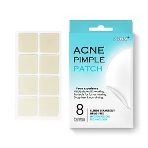 Remendo hidrocolóide para acne, formato quadrado, para cobrir manchas e manchas, 2x2cm, tamanho grande, pode cobrir áreas grandes de acne