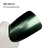 PVC PET Liquide Cangling Vert Enveloppe De Voiture Étanche Vinyle Couleur PPF Film Haute Brillant Personnalisé Carrosserie Vinyle Wrap Rouleau