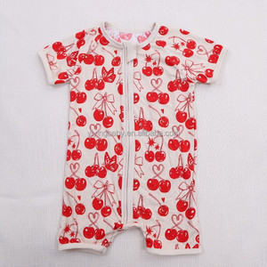 Tutina per Neonati in Bambù Personalizzata Yiying, Estiva a Maniche Corte con Cerniera e Motivi Carini, <span class=keywords><strong>Pigiama</strong></span> in Bambù per Bambini e Bambine - Product Image 3