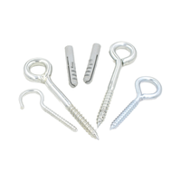 Vis à œil en acier inoxydable à filetage grossier, plaquées zinc, crochets à œil de mouton, vis à œil de levage, système de mesure métrique/pouces