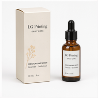 Boîte en papier personnalisée pour flacon de sérum, emballage personnalisé pour produits de soin de la peau, impression personnalisée