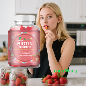 Fábrica OEM Etiqueta privada Biotin Gummy Multi Vitamins a B C D E softcandy colágeno queratina vitamina C para el cabello piel uñas gomitas - Product Image 1