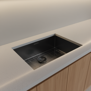 Fregadero de cocina bajo encimera de un solo seno, 32 pulgadas, negro bronce, calibre 16, rectangular, fácil de limpiar - Product Image 2