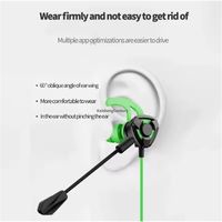 Cuffie Gaming Cablate G9 HIFI con Bassi Profondi, In-Ear 3.5mm con Controlli e Microfono, Materiale in Silicone