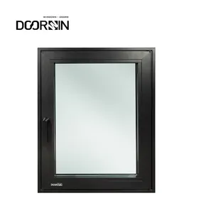 Doorwin hiện đại tiết kiệm năng lượng nghiêng và biến cửa sổ đôi men Windproof cách nhiệt cửa sổ nhôm
