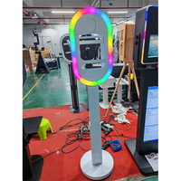 Portable Selfie Photo Booth Wedding for Party iPad DSLR Photo Booth with Printer Shelf Attached