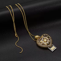 Heart Jewelry Usb Flash Drives Pendrive 1GB 2GB 4GB Capacidad real memorias usb stick 8GB pen drive