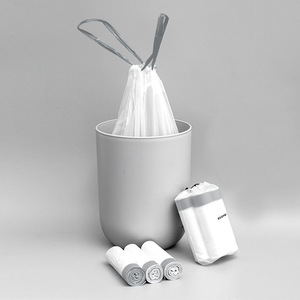 Drawstring Garbage <b>Bags</b> Thickened <b>Large</b> White <b>Plastic</b> <b>Bags</b> For Household Kitchen Dormitory Use - Product Image 4