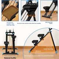 Máquina Multifuncional Plegable para Subir Escaleras, Capacidad de Carga de 110 kg, para Gimnasio, Ejercicio, Pérdida de Peso, Equipo de Fitness Aeróbico