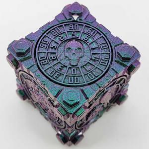 Металлические кубики Dungeons & Dragons, вращающиеся кубики 7 в 1 DnD RPG, уникальный дизайн дракона и меча, премиальный подарок для игроков - Product Image 1