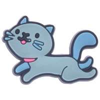 Nouveau dessin animé chat série bricolage trou décoratif chaussures accessoire en plastique souple PVC boucle en Stock-chaussure ornement/sabot charme