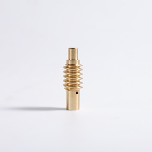 Pignon à vis sans fin en bronze et arbre à vis sans fin en acier trempé, conçus sur mesure pour la transmission de puissance intensives - Product Image 4